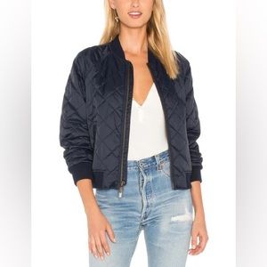 Vince Bomber Jacket Navy - Size XS